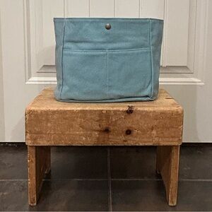 Light Blue Portland Leather Medium Tote Organizer Liner